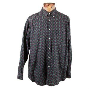 Vintage Dockers Long Sleeve Button-Up Shirt – Men’s Size XL - Retro Pattern